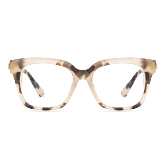 BELLA XS - CREAM TORTOISE + BLUE LIGHT front