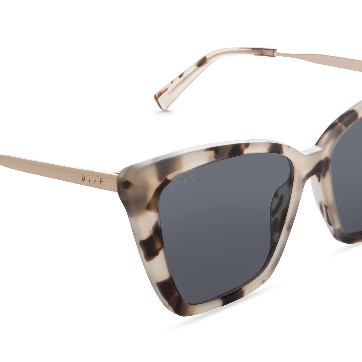 BECKY II - CREAM TORTOISE + GREY POLARIZED DETAIL