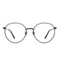 harry potter x diff eyewear ravenclaw round prescription glasses with a scholarly matte black metal frame front view