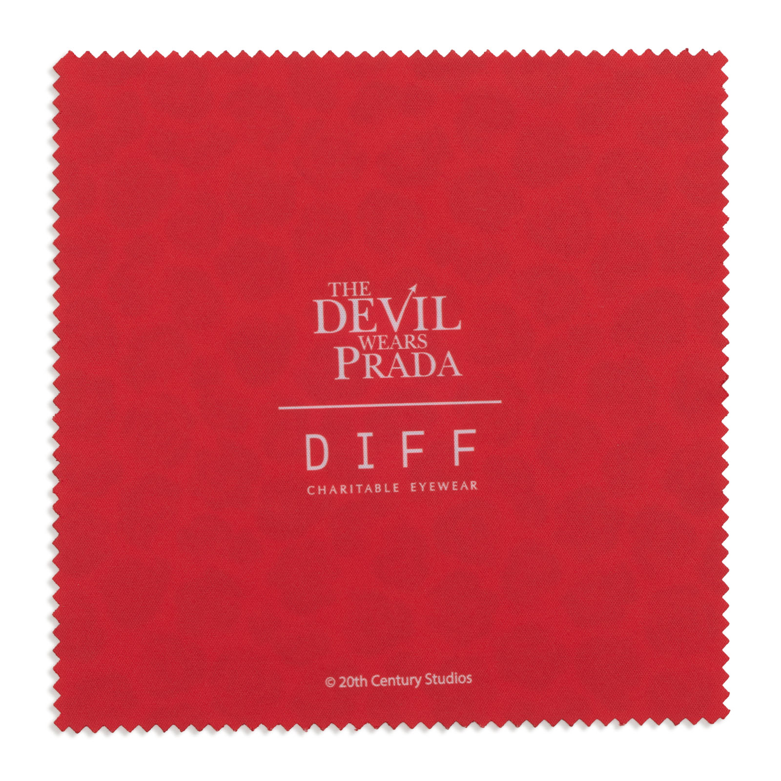 the devil wears prada x diff eyewear cleaning cloth