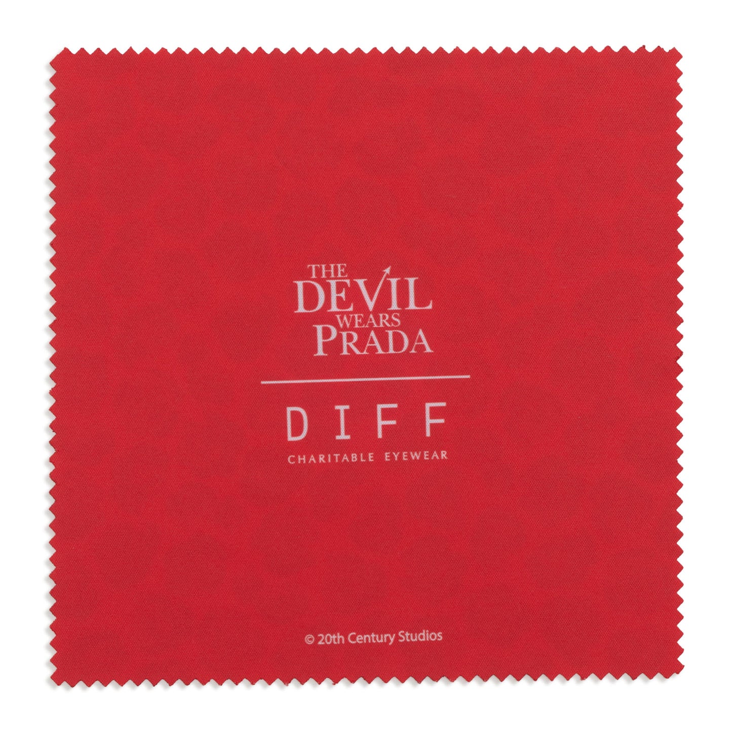the devil wears prada x diff eyewear cleaning cloth