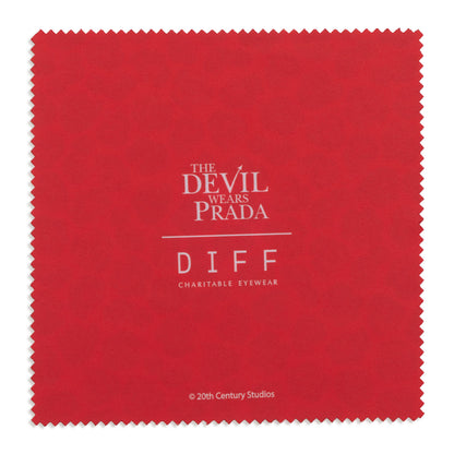 the devil wears prada x diff eyewear cleaning cloth