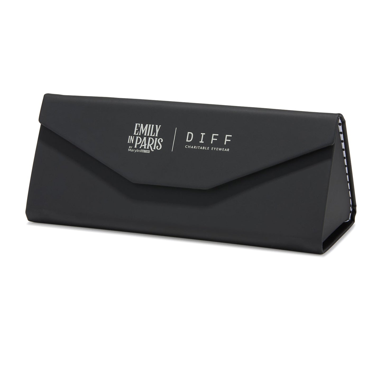 emily in paris x diff eyewear triangle case