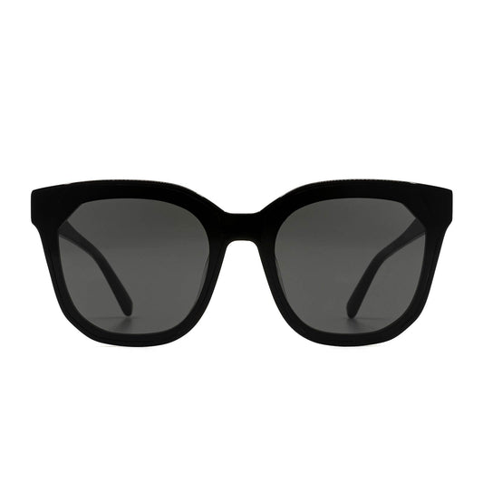 Gia Black and Grey Oversized Cat Eye Sunglasses