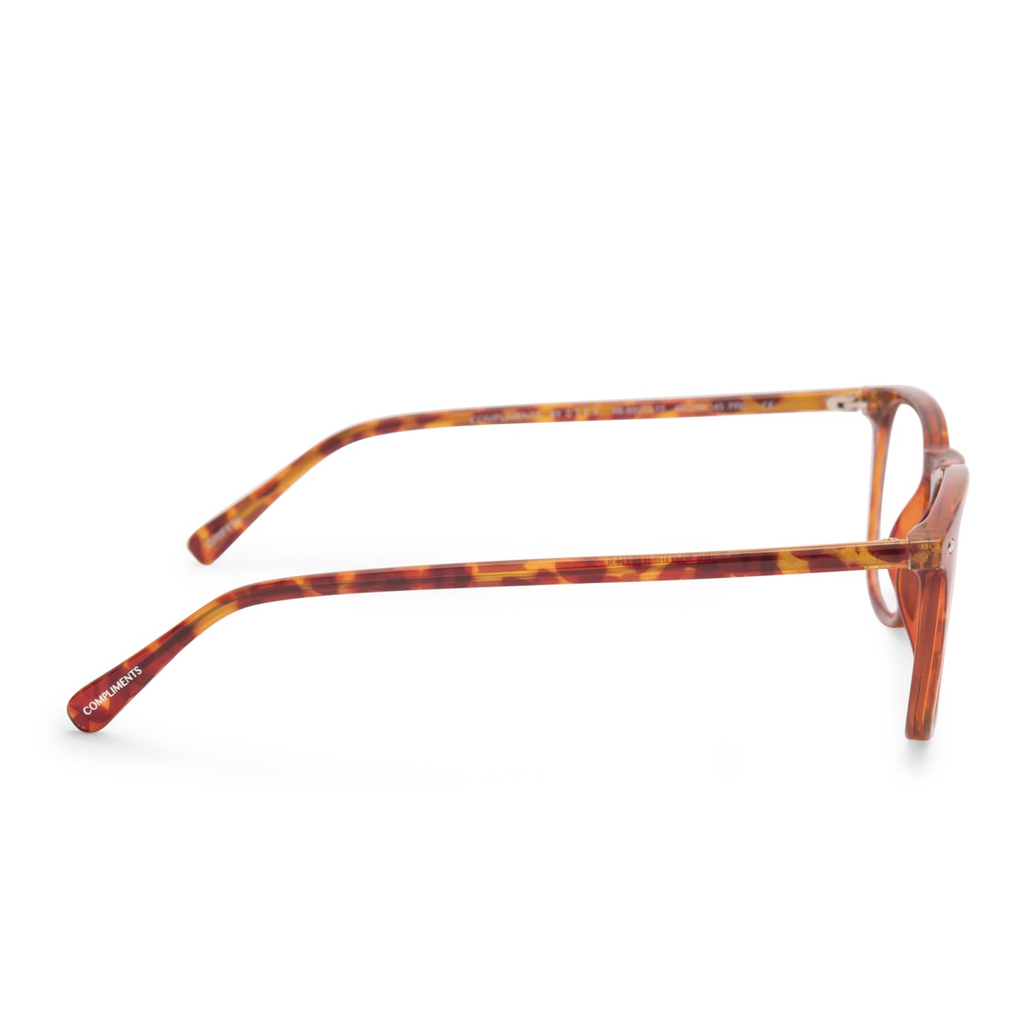 GRIFFIN - AMBER TORTOISE + BLUE LIGHT READERS side