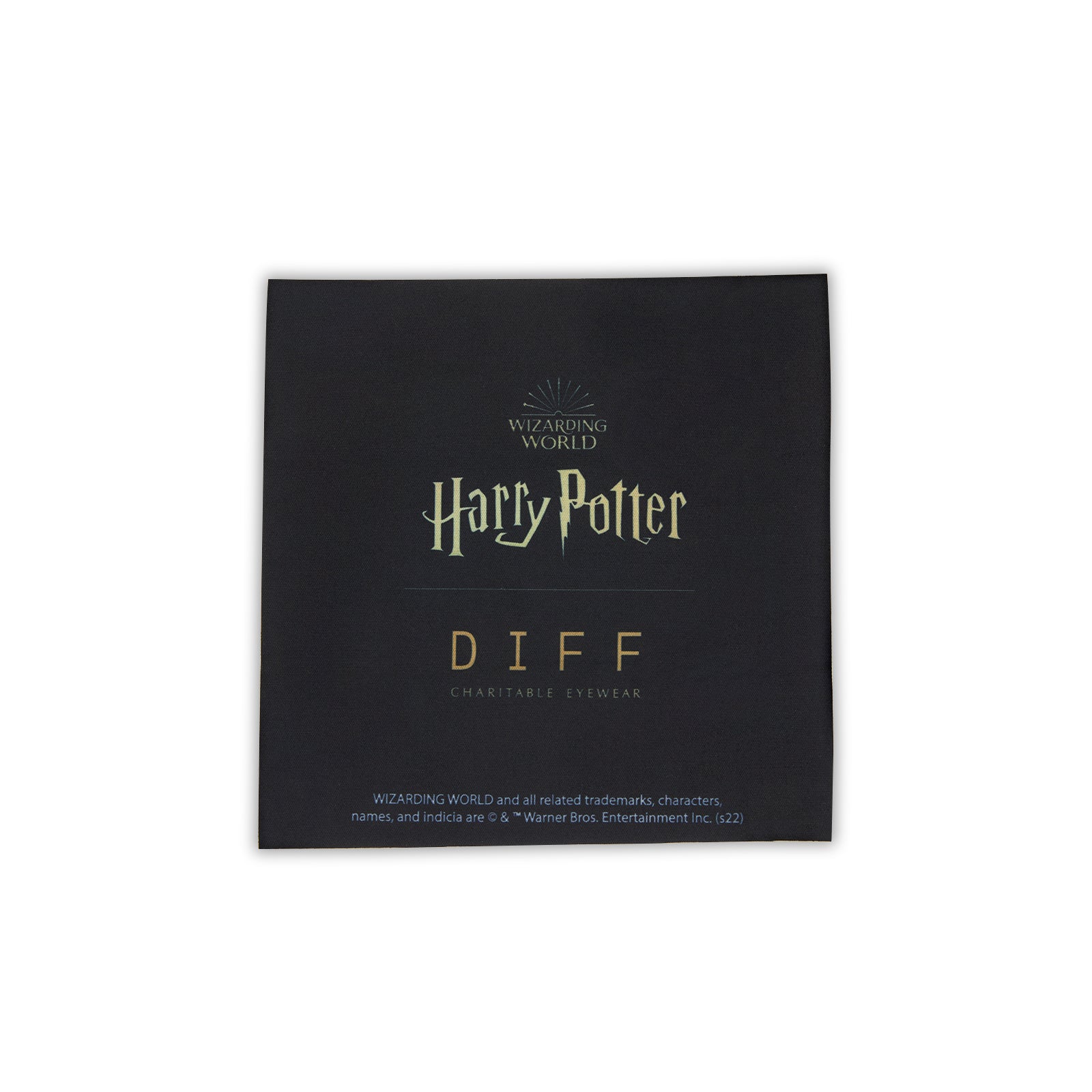 harry potter x diff eyewear - cleaning cloth front