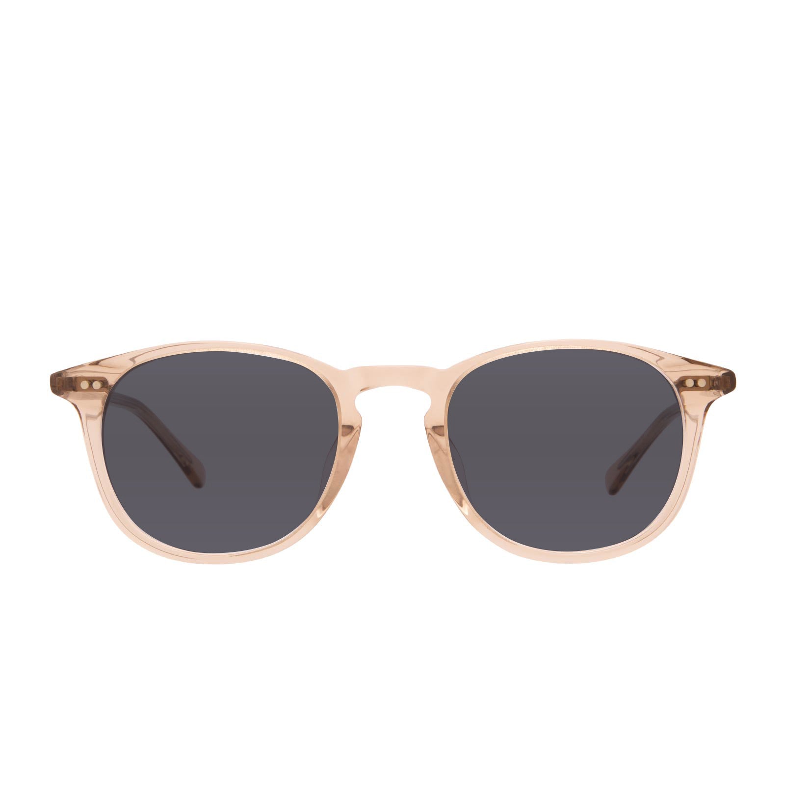 prescription sunglasses - JAXSON - VINTAGE CRYSTAL + CLEAR prescription glasses in polarized lens front