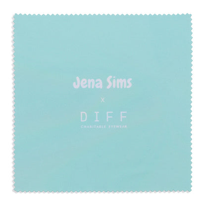jena sims x diff eyewear cleaning cloth for glasses
