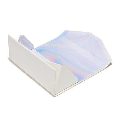 jena sims x diff eyewear triangle carrying case for glasses opened