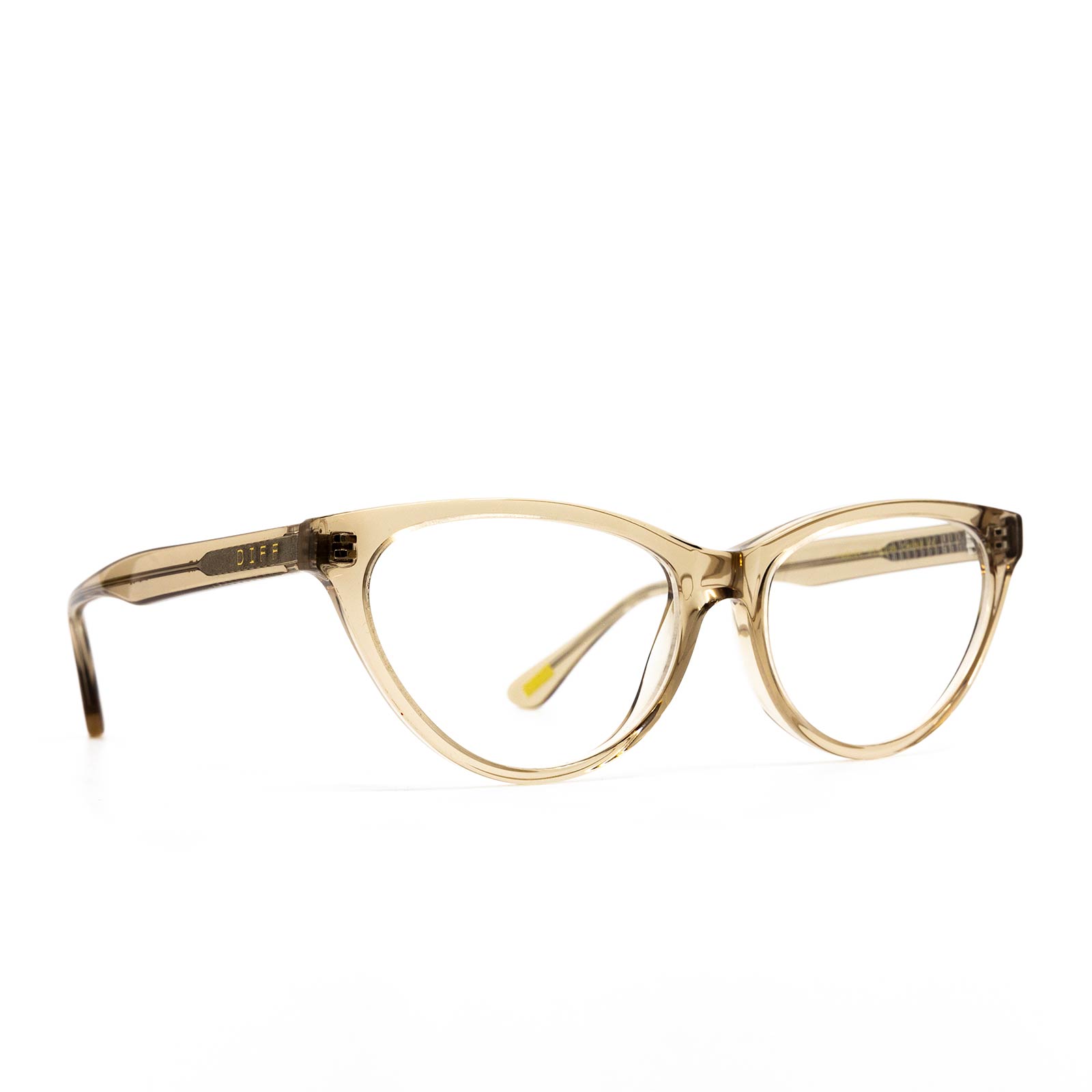 diff eyewear marley vintage crystal prescription glasses angled view
