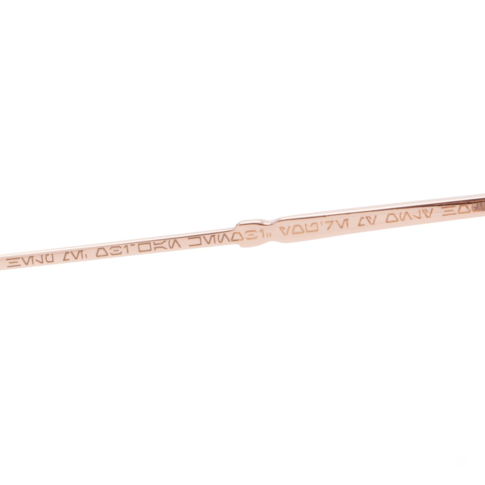 PRINCESS LEIA - PROTOCOL GOLD WITH PRESCRIPTION LENS  DETAIL WITH STAR WARS LANGUAGE