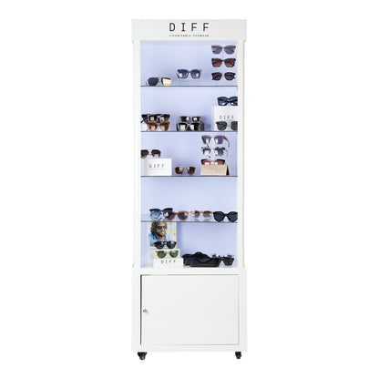 diff eyewear tower case 60 with merchandise front view