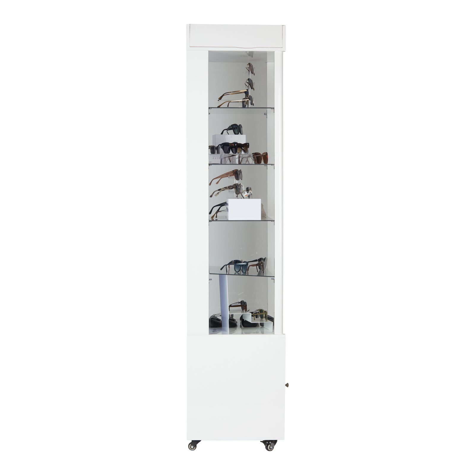 diff eyewear tower case 60 with merchandise side view