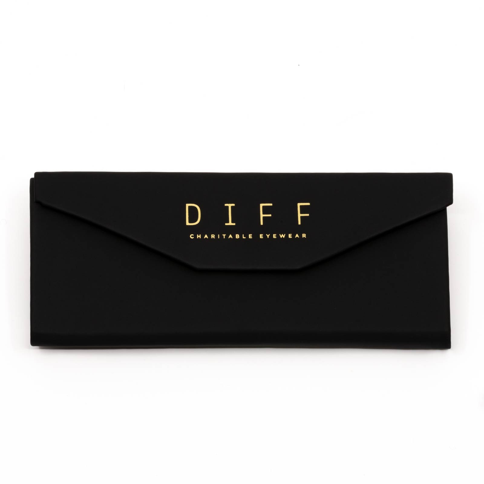 diff eyewear black folding case closed