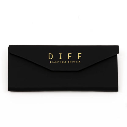 diff eyewear black folding case closed