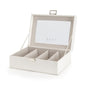 VANITY CASE - 4 PIECE + WHITE open