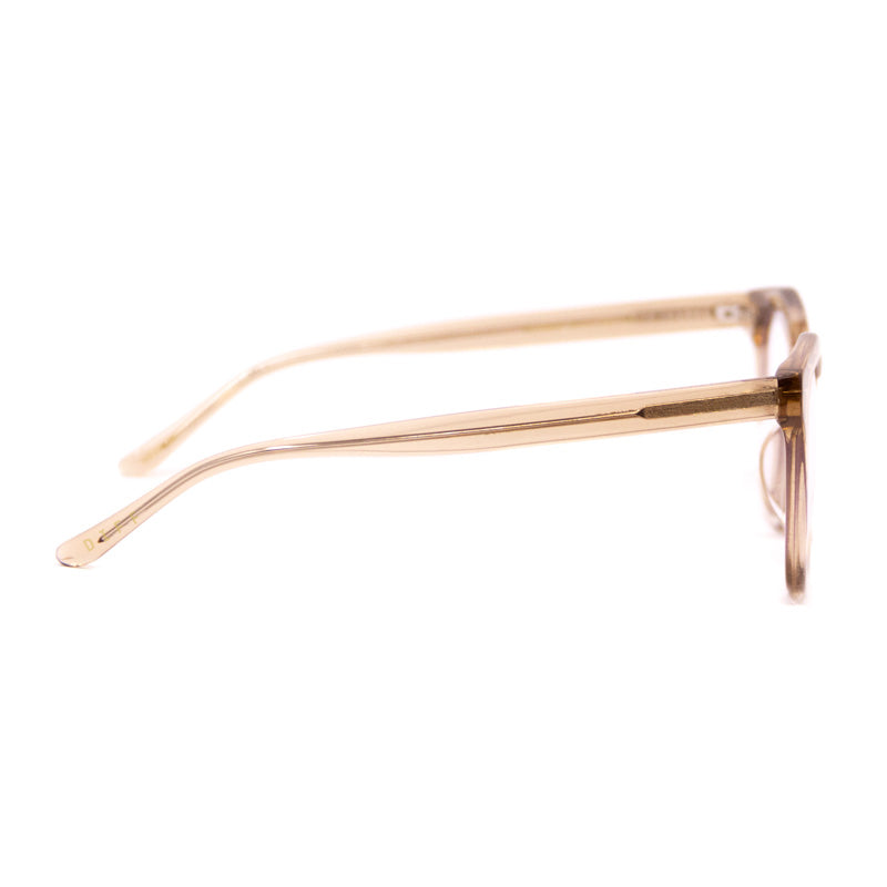 diff eyewear weston glasses with a vintage crystal frame side view