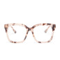 Bella eyeglasses with cream tortoise frames with blue light technology lens front view