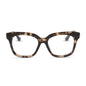 diff eyewear featuring the bella xs square prescription glasses with a espresso tortoise frame front view
