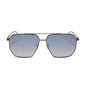 diff eyewear featuring the berkely navigator sunglasses with a gunmetal frame and slate gradient flash polarized lenses front view