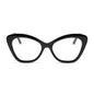 diff eyewear featuring the betty cat eye prescription glasses with a black frame front view