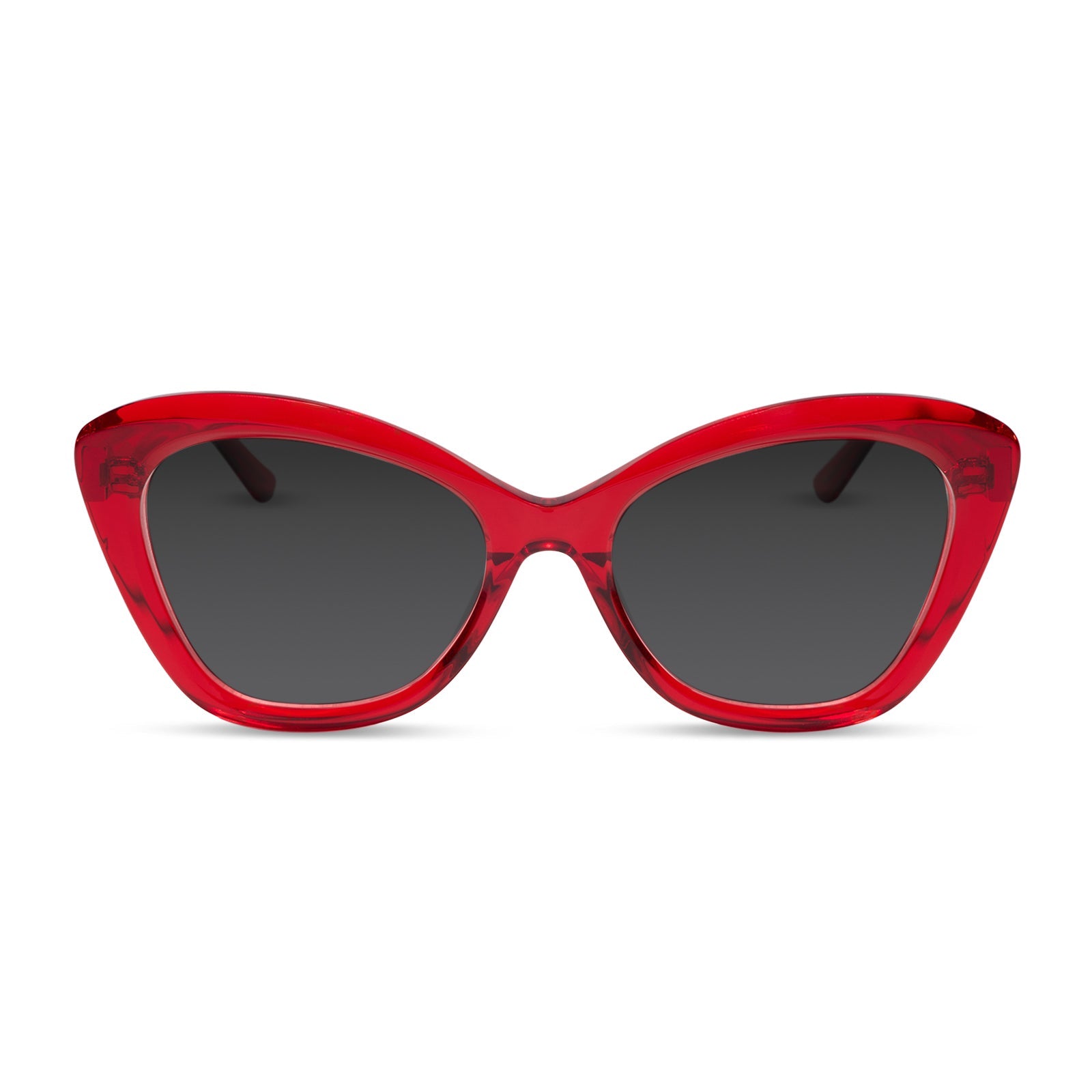 diff eyewear featuring the betty cateye prescription sunglasses with a red hot summer frame front view