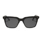 Billie sunglasses with black frame and grey polarized lens-front view