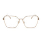 diff eyewear bonnie square prescription glasses gold front view