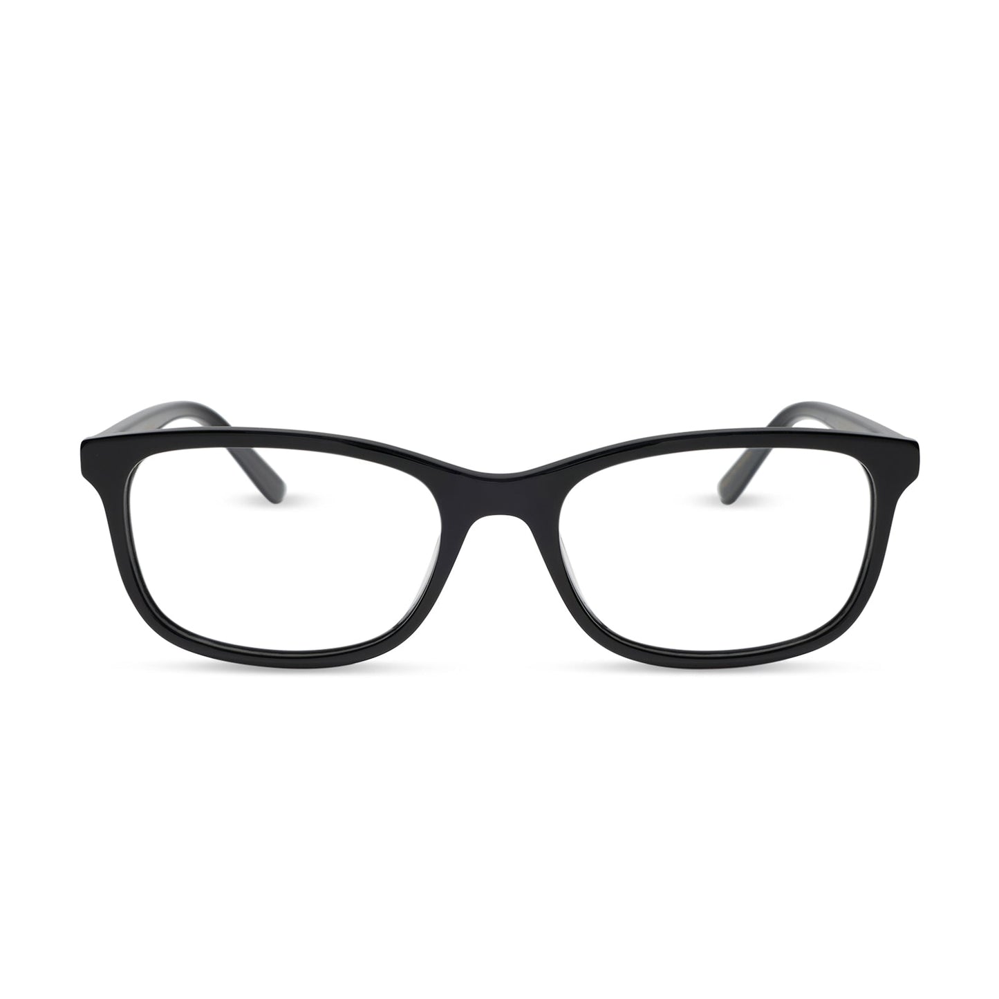 diff eyewear featuring the bradford rectangle prescription glasses with a black frame front view