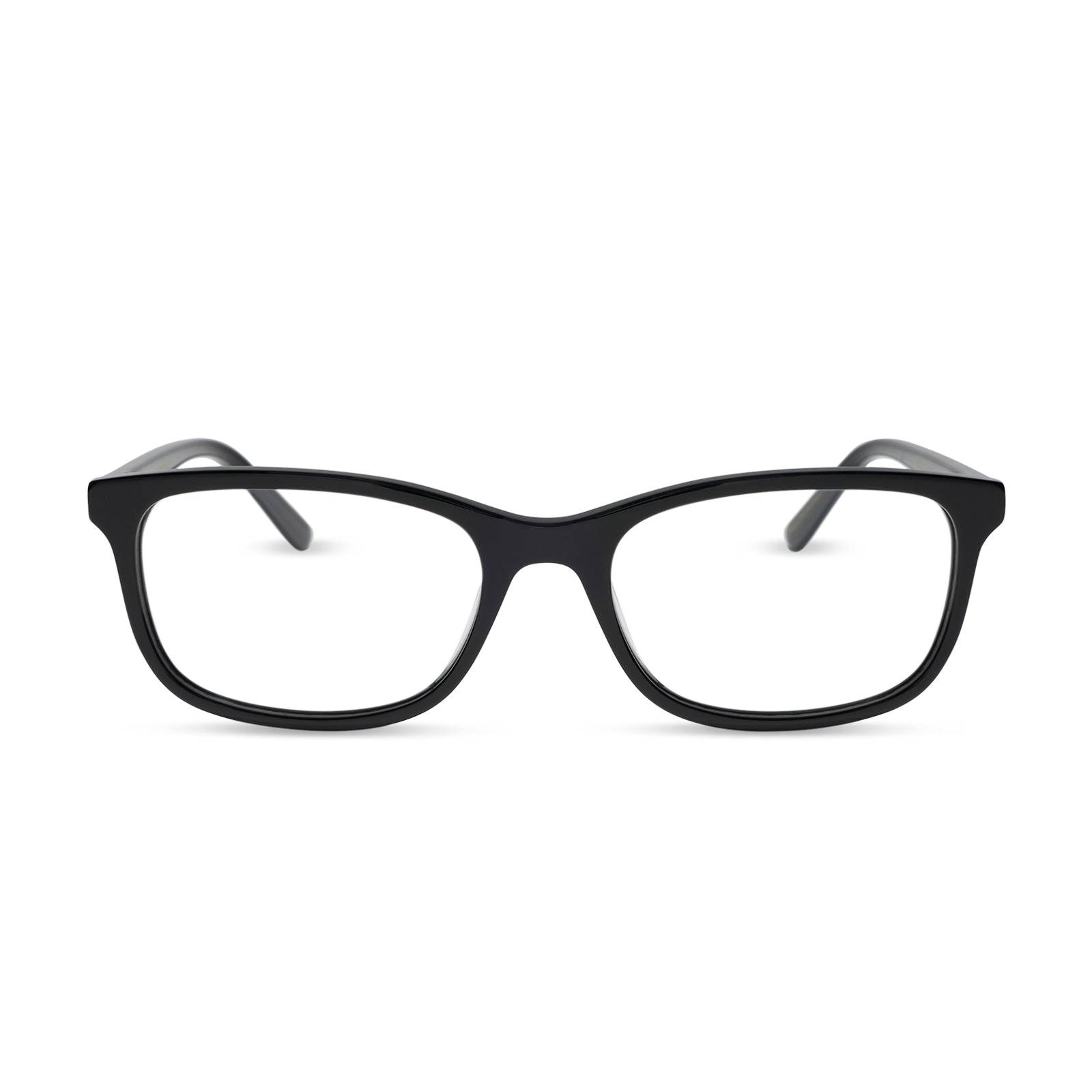diff eyewear featuring the bradford rectangle prescription glasses with a black frame front view