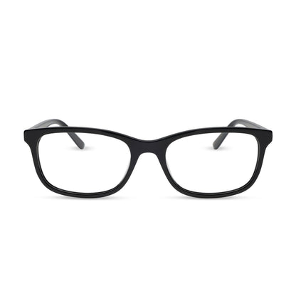 diff eyewear featuring the bradford rectangle prescription glasses with a black frame front view