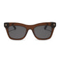 diff eyewear featuring the bradley cat eye sunglasses with a whiskey brown frame and grey lenses front view