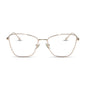 diff eyewear featuring the connie cat eye prescription glasses with a gold frame front view