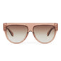 diff eyewear featuring the georgie square sunglasses with a cafe ole frame and brown gradient lenses front view