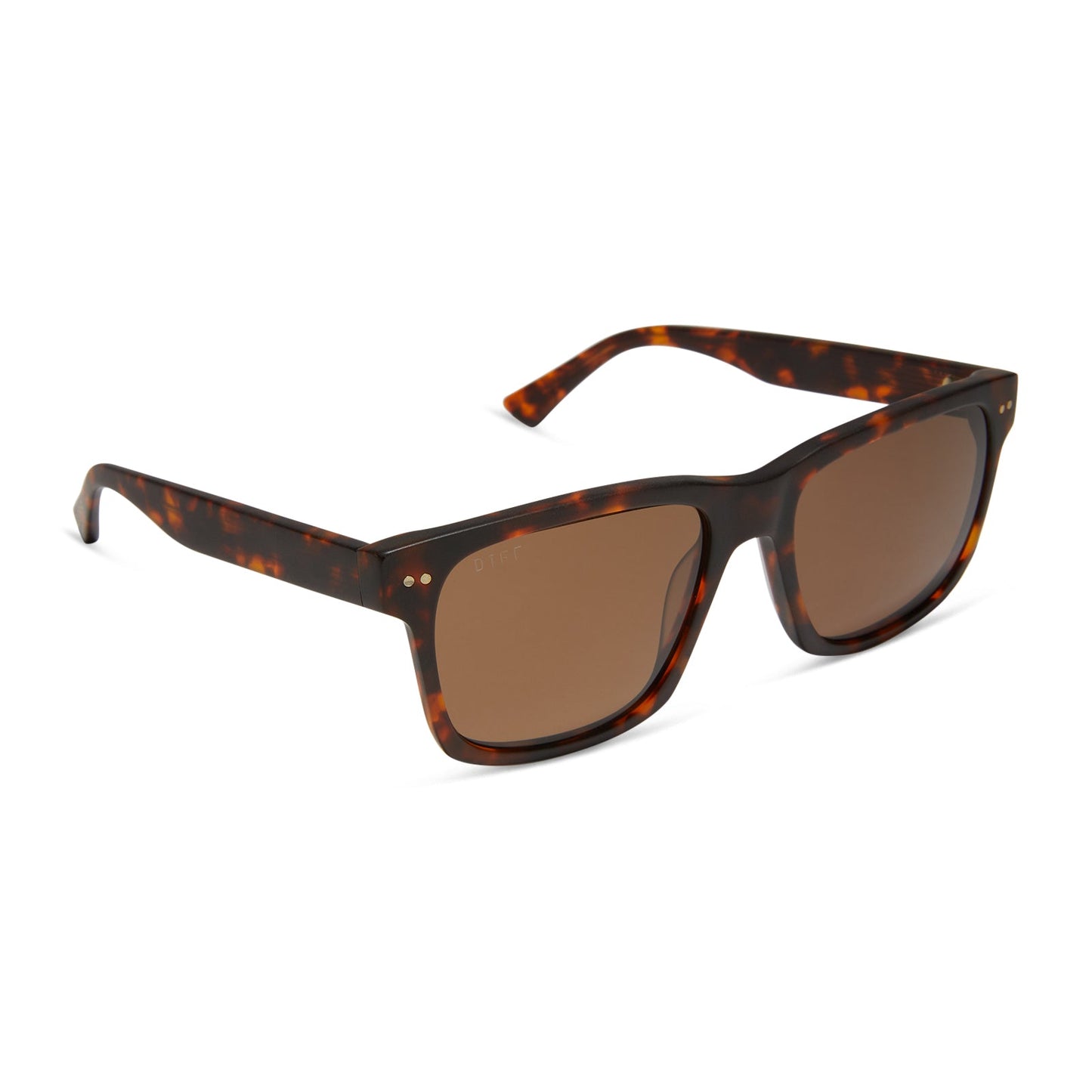 GINO XL - MATTE RICH TORTOISE + BROWN + POLARIZED SUNGLASSES