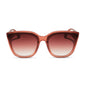 diff eyewear gjelina cat eye sunglasses with a dusky mauve frame and dusk gradient lenses front view