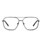 diff eyewear jonas aviators blue light technology glasses in a black frame front view