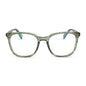 diff eyewear featuring the parker square prescription glasses with a cool matcha green frame and prescription lenses front view