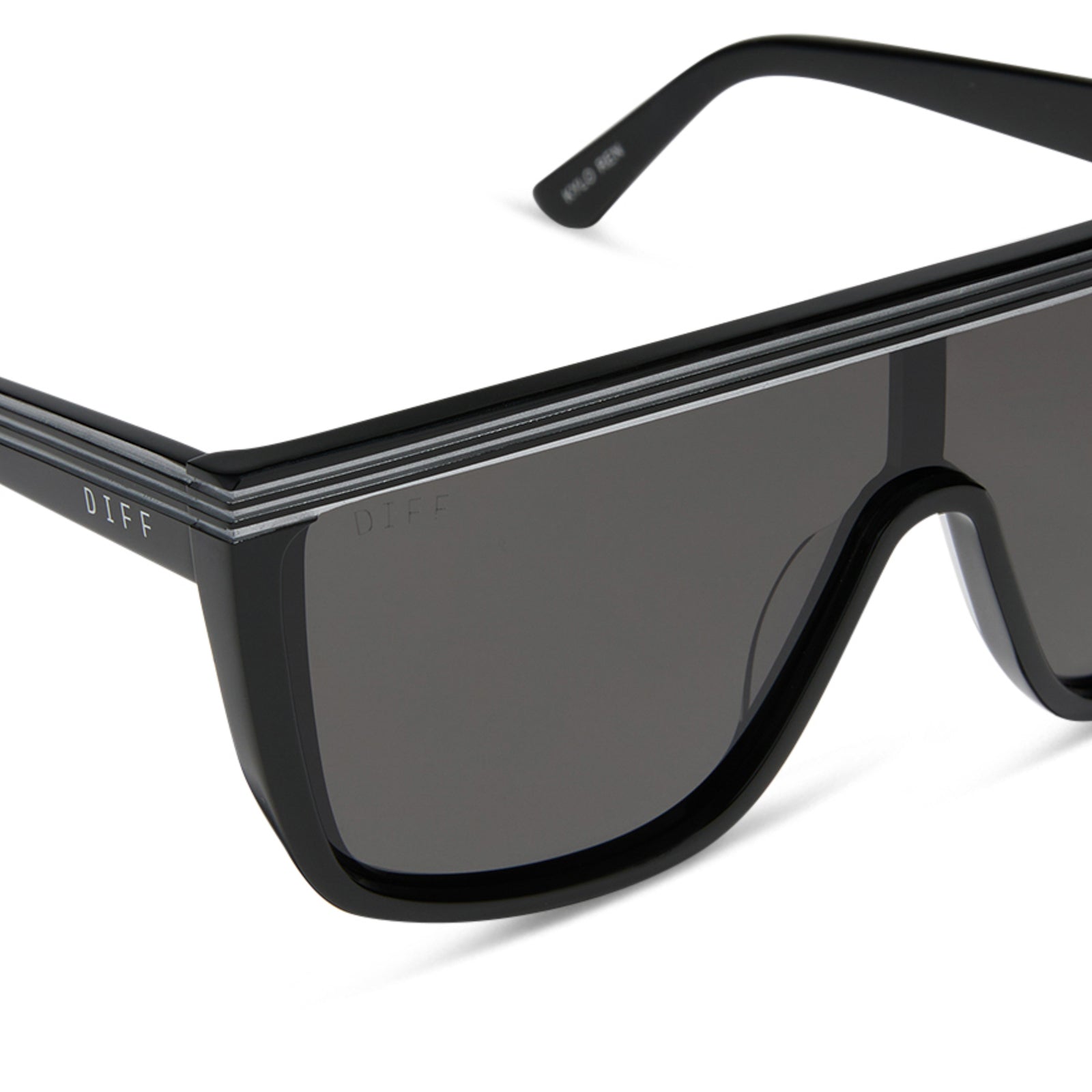 diff eyewear star wars kylo ren™ sunglasses dark side black  & grey detailed view