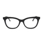 diff eyewear featuring the sylvia cat eye prescription glasses with a black frame front view