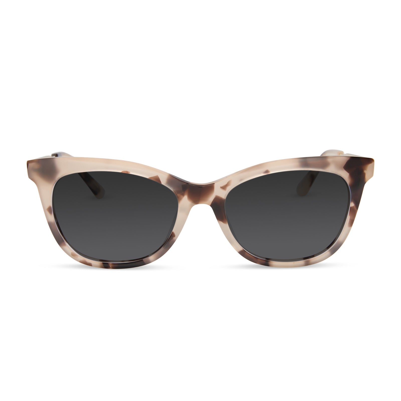 diff eyewear featuring the sylvia cat eye prescription sunglasses with a cream tortoise frame front view