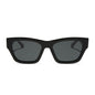 diff eyewear yellowstone beth ii sunglasses black & grey front view