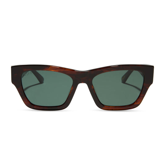 diff eyewear yellowstone beth ii sunglasses sequoia & g15 front view