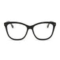 yellowstone x diff eyewear featuring the beth iii cat eye prescription glasses in black front view