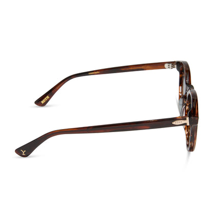 diff eyewear yellowstone beth sunglasses sequoia & blue green gradient side view