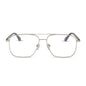 yellowstone x diff eyewear featuring the rip wheeler navigator prescription glasses with a silver frame front view