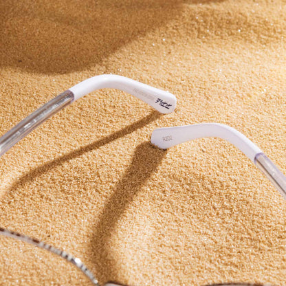 diff eyewear star wars r2d2 silver clear glasses temple tip details