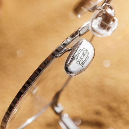 diff eyewear star wars r2d2 silver clear glasses nose guard detail