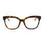 jessie james decker x diff eyewear featuring the winston prescription glasses in amber tortoise front view