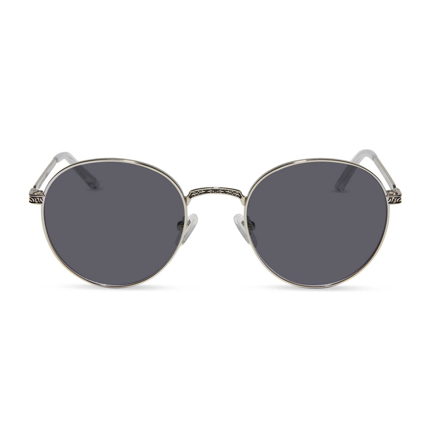 star wars x diff eyewear mace winduâ„¢ï¸ prescription sunglasses with space oxidized steel metal frame front view